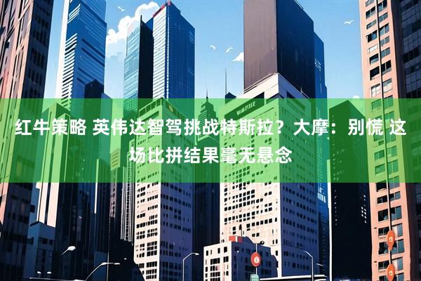 红牛策略 英伟达智驾挑战特斯拉？大摩：别慌 这场比拼结果毫无悬念